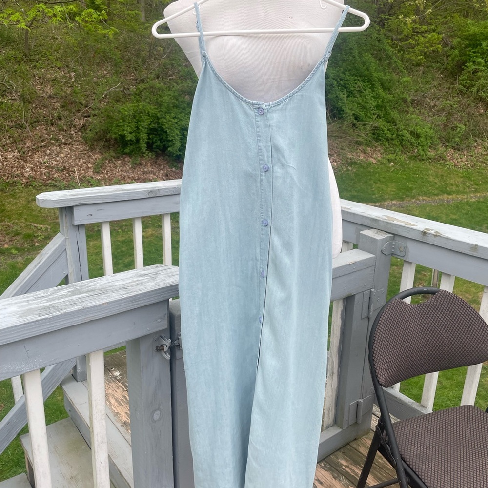 Light Blue Spaghetti Strap Dress